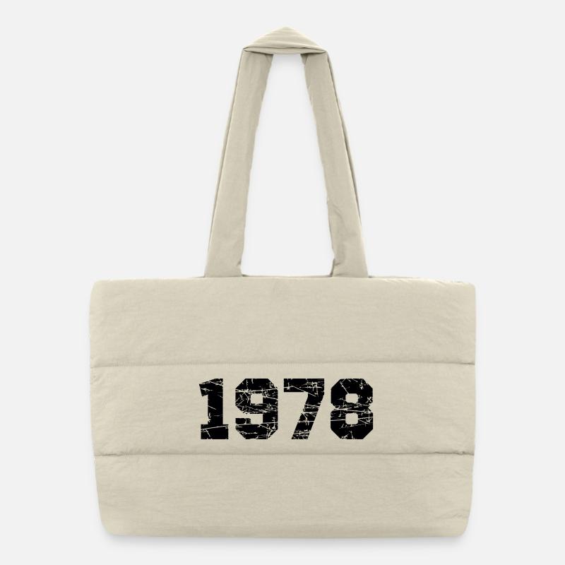 1978 - Puffer-Einkaufstasche - Naturweiß