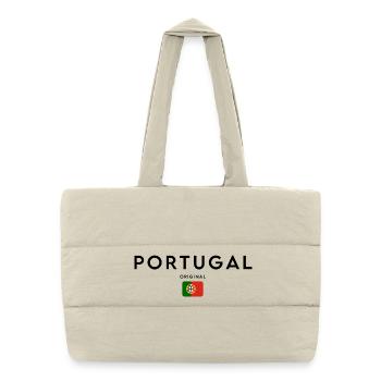 Flag of Portugal, Portuguese pride - Puffer Shopping Bag - natural - Front