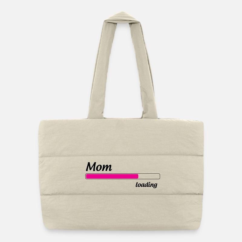 Mom loading... Please Wait - Mother-to-be Puffer Shopping Bag