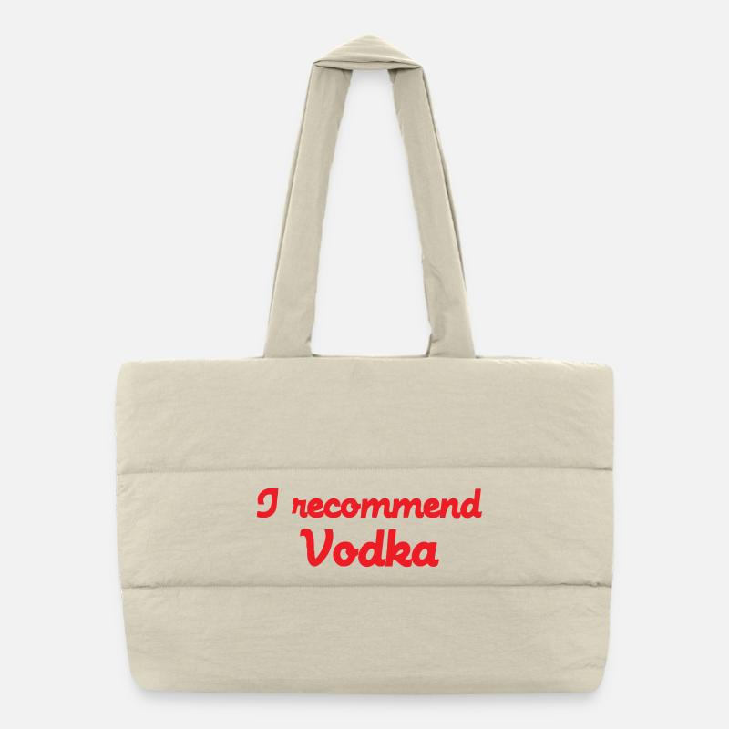 Ich empfehle Wodka Puffer-Einkaufstasche