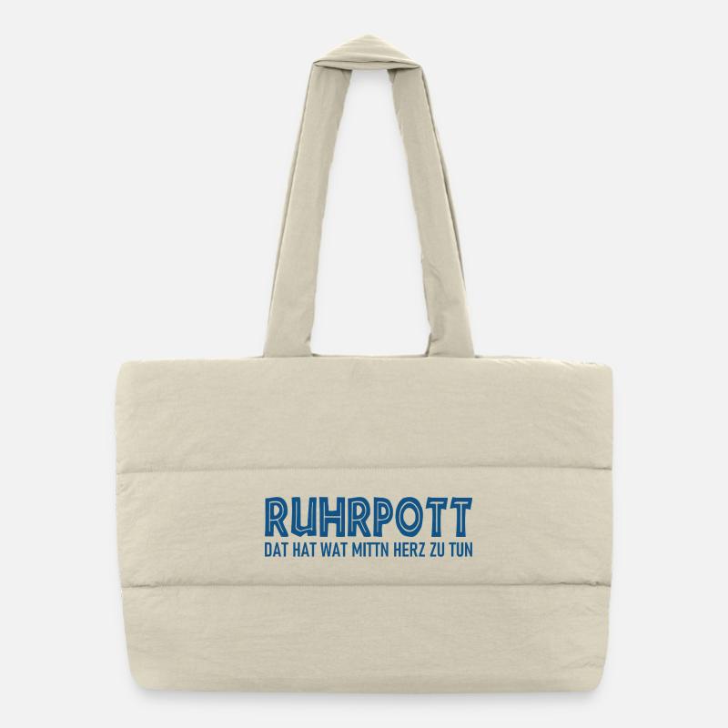 Ruhrpott - Dat hat wat mittn Herz zu tun Puffer-Einkaufstasche