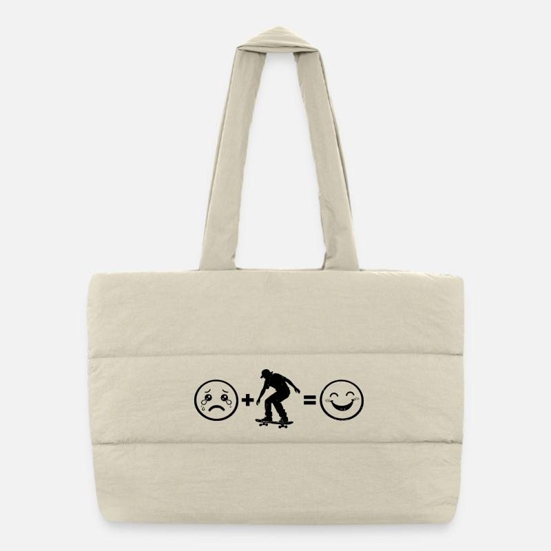 Œuvres modernes du skateboard Sac shopping matelassé