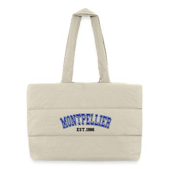 Montpellier fondé en 1986 - Sac shopping matelassé - blanc naturel - Devant