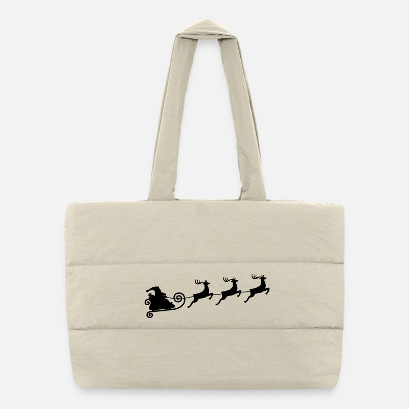 Rentierschlittenfahrt Puffer-Einkaufstasche