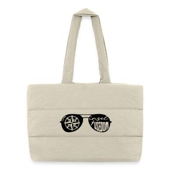 Island of Usedom Shirt - Puffer Shopping Bag - natural - Front