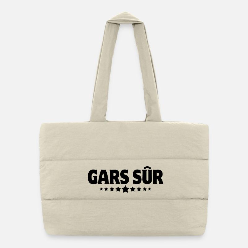 gars sûr, ami, copain, personne de confiance Sac shopping matelassé