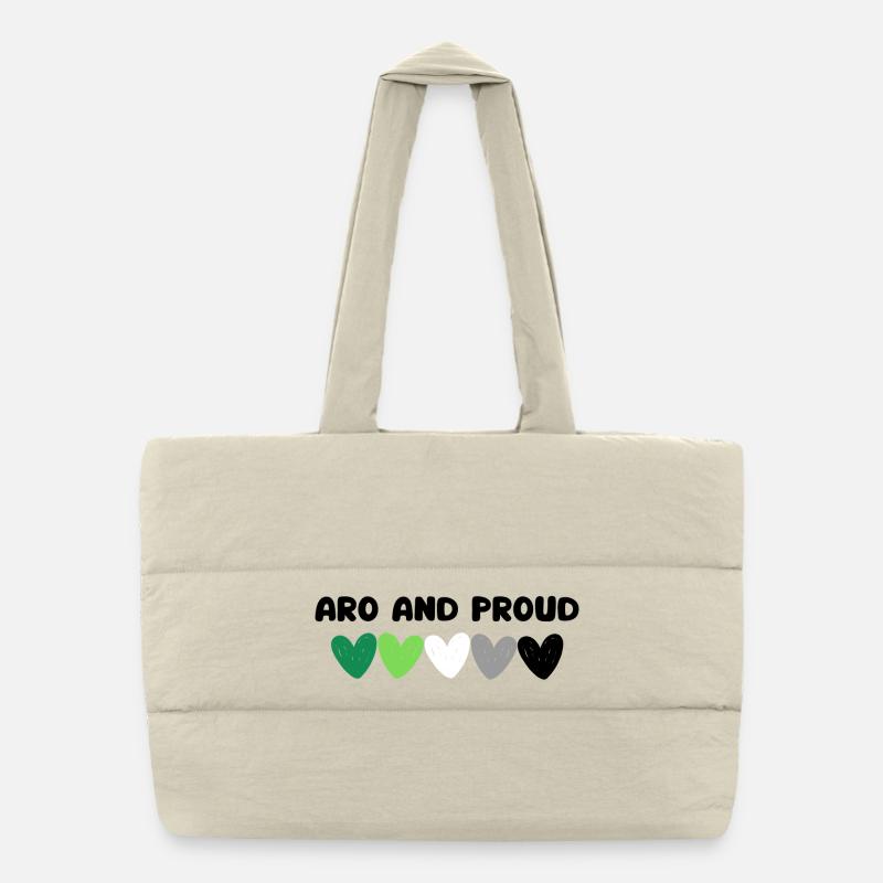 Aromantic and proud Puffer Shopping Bag