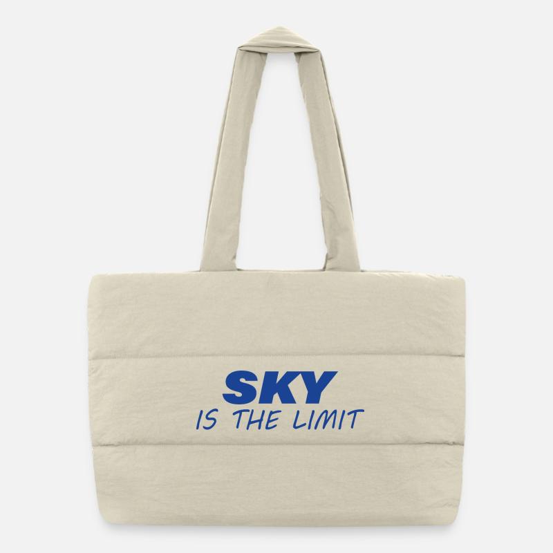 SKY IS THE LIMIT Puffer-Einkaufstasche