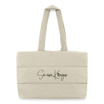 Be a Queen - Puffer Shopping Bag - natural - Front