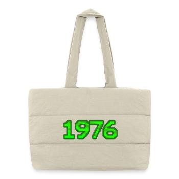 Nerd 1976 - Sac shopping matelassé - blanc naturel - Devant