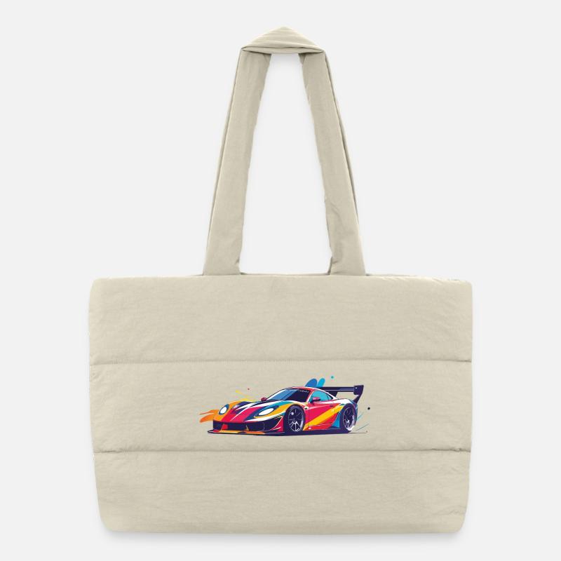 Une carrosserie de course de drift super cool Sac shopping matelassé