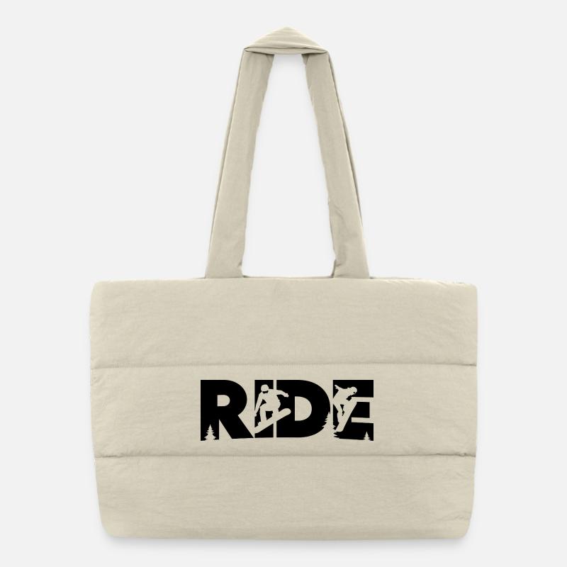 Fahr Snowboard Snowboard Snowboarder Puffer-Einkaufstasche