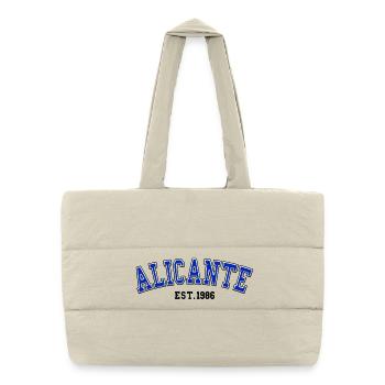 Alicante Fondée en 1986 - Sac shopping matelassé - blanc naturel - Devant