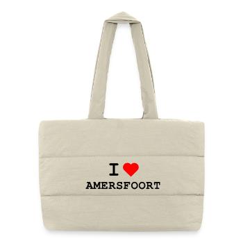 Ich liebe Amersfoort - I love Amersfoort - Puffer Shopping Bag - natural - Front
