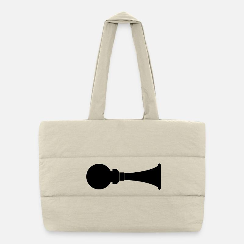 Car Horn Puffer Shopping Bag