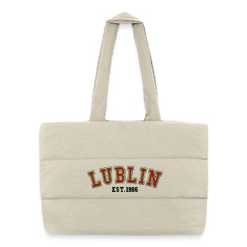 Lublin Fondée en 1986 - Sac shopping matelassé - blanc naturel - Devant