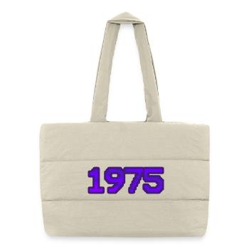 Nerd 1975 - Sac shopping matelassé - blanc naturel - Devant
