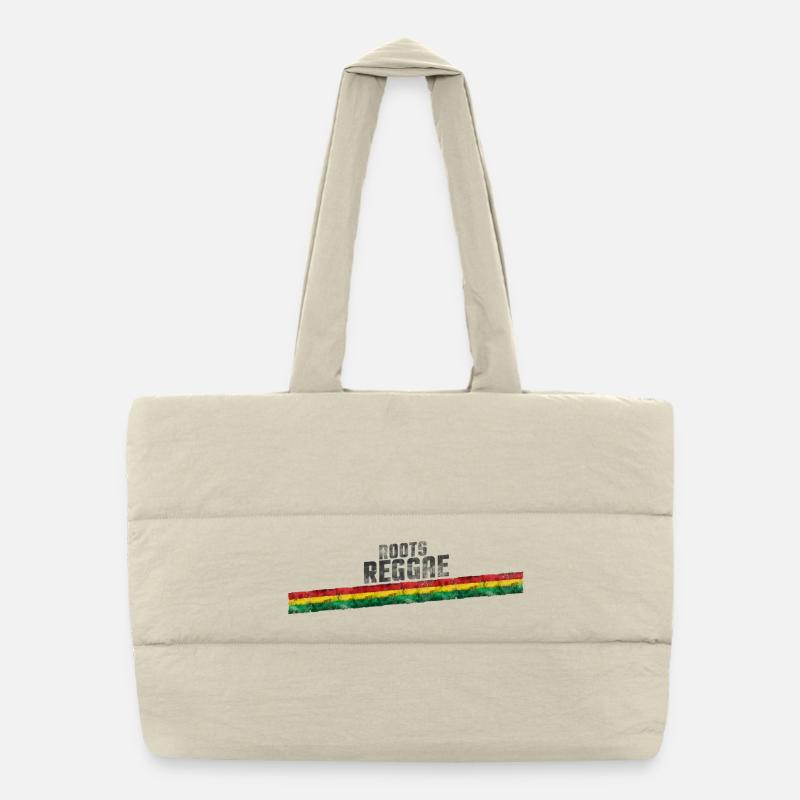 Roots Reggae Gradient Design Puffer Shopping Bag