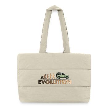 Defender 90 Evolution - Sac shopping matelassé - blanc naturel - Devant