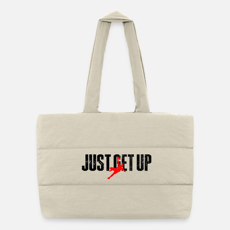 Crimson Dunk Silhouette Puffer-Einkaufstasche