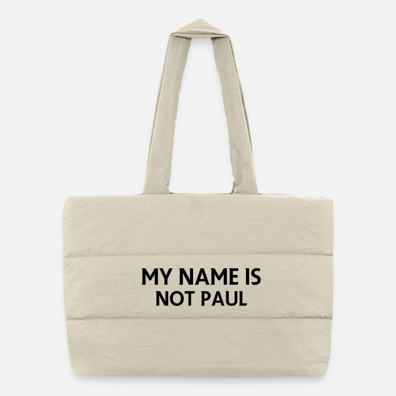 Je ne m’appelle pas paul Sac shopping matelassé