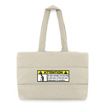 Retired - Puffer Shopping Bag - natural - Front