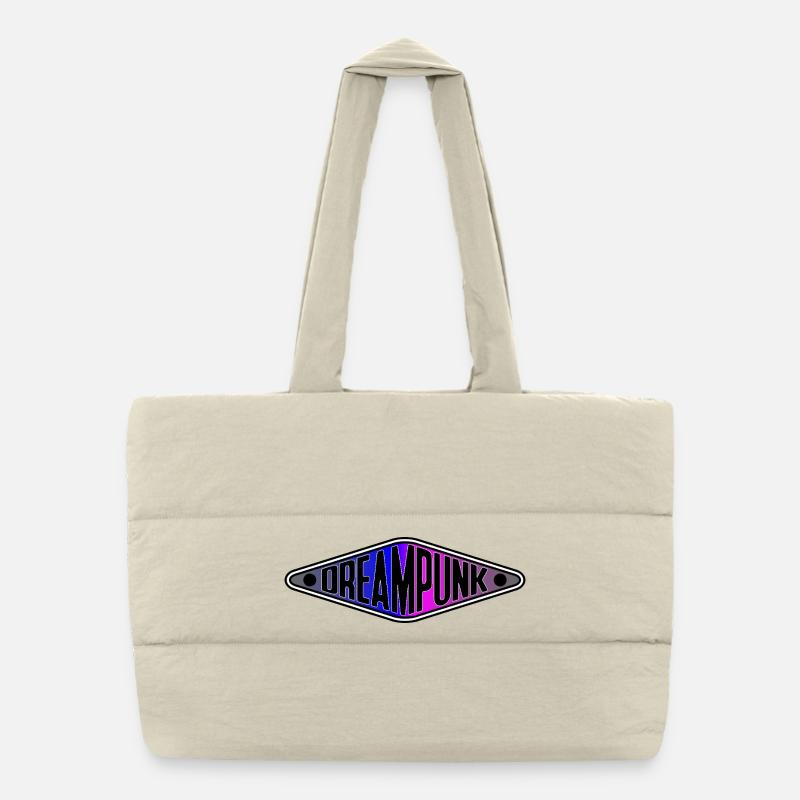 Dreampunk Neon Diamant Puffer-Einkaufstasche