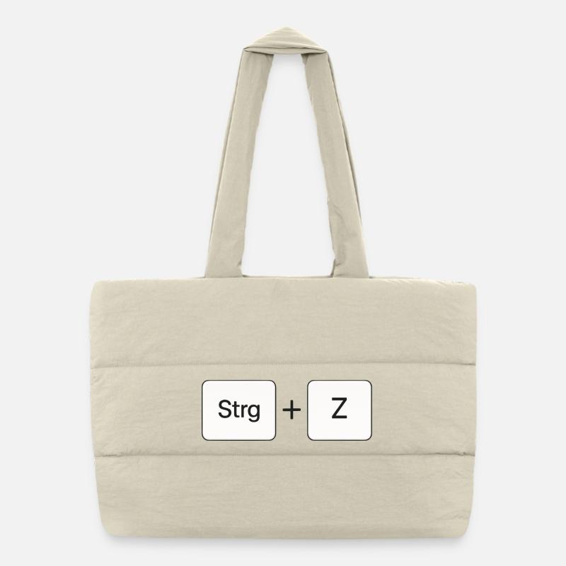 Ctrl + Z Puffer Shopping Bag