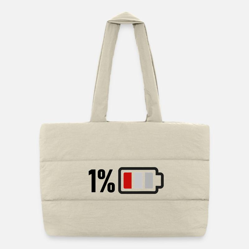 Batterie faible Sac shopping matelassé