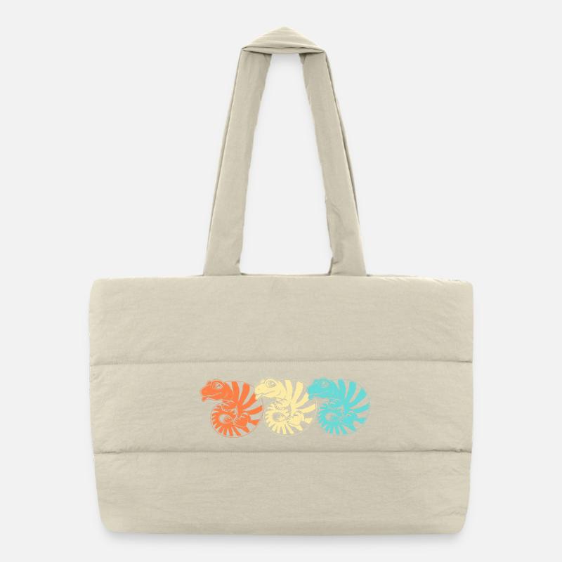 Langue bleue lézard Sac shopping matelassé
