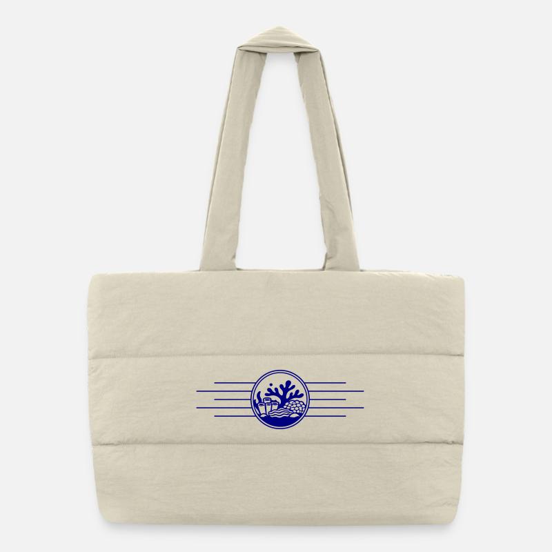 Récif corallien de l’océan corallien Sac shopping matelassé