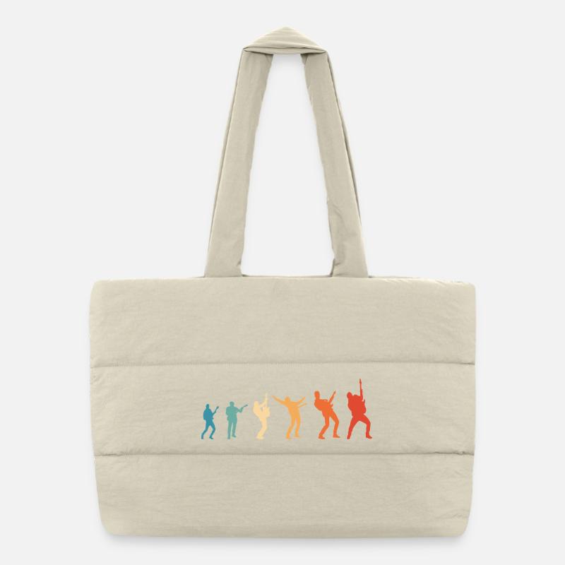 Evolution Rockmusik Rock Gitarrist Puffer-Einkaufstasche