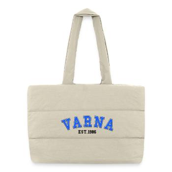 Varna Fondée en 1986 - Sac shopping matelassé - blanc naturel - Devant