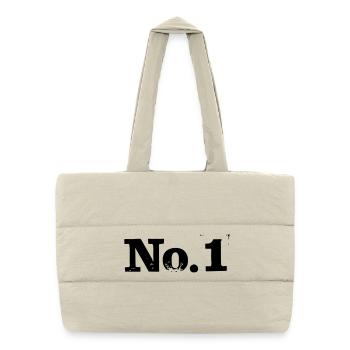 No. 1 - Number 1 - Puffer Shopping Bag - natural - Front