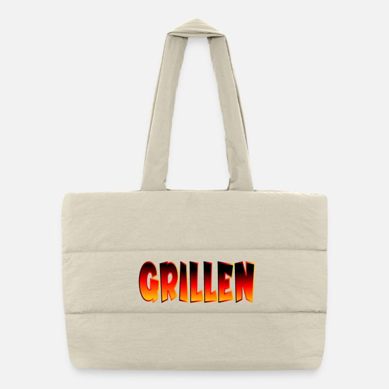 GRILLEN DEUTSCHLAND Puffer-Einkaufstasche