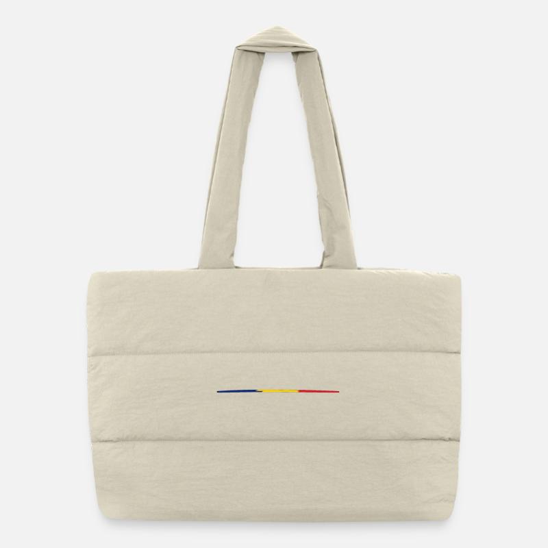 tricolore RO Puffer-Einkaufstasche