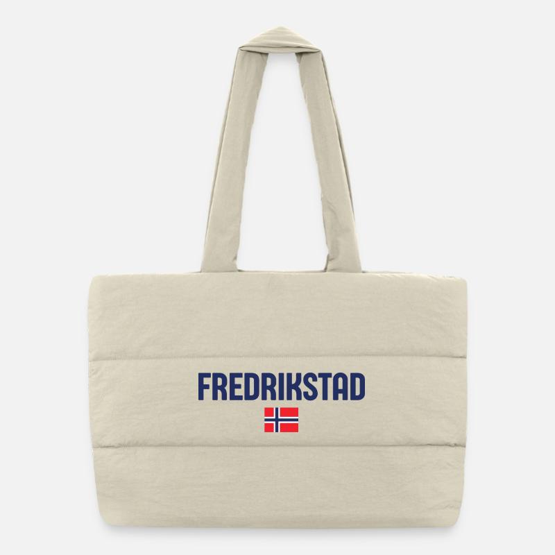 Vibrant Fredrikstad Design Puffer Shopping Bag