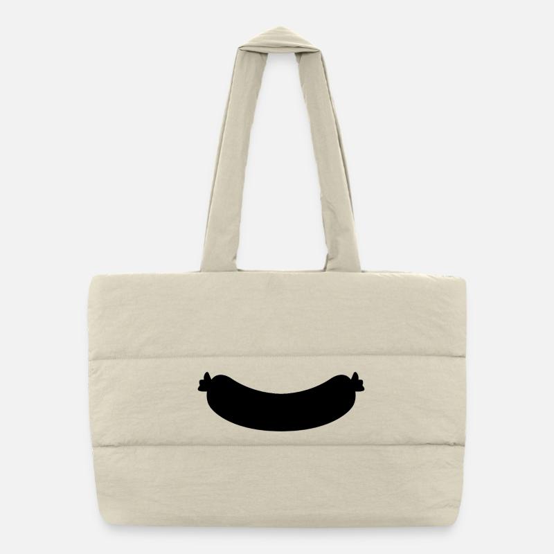 Sausage Puffer Shopping Bag