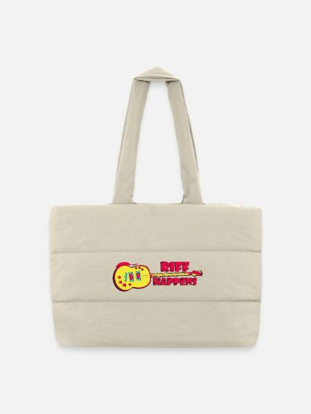 Riff Happens - Cool Rock Guitar - Puffer Shopping Bag - natural