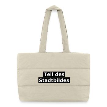 Partie intégrante du paysage urbain - Sac shopping matelassé - blanc naturel - Devant