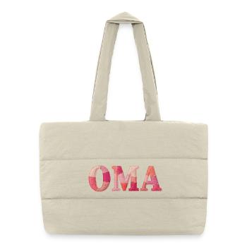 Cadeau OMA Cozy Patchwork - Sac shopping matelassé - blanc naturel - Devant