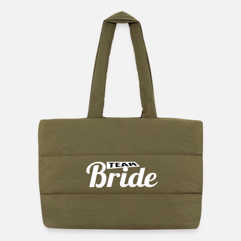 Team Bride Puffer Shopping Bag