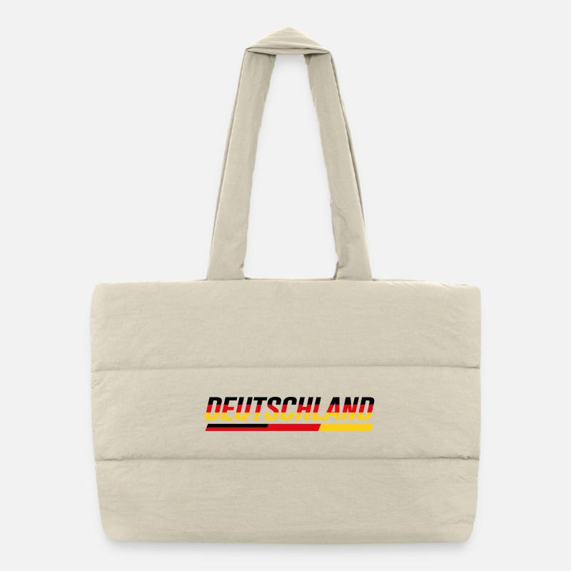 ALLEMAGNE – Look de course à rayures de vitesse Sac shopping matelassé