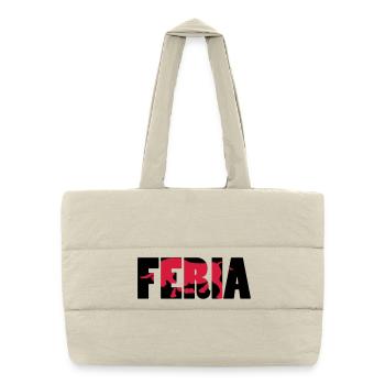 Feria - Sac shopping matelassé - blanc naturel - Devant