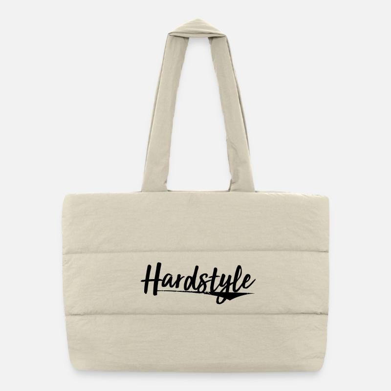 hardstyle elektro trance hard bass aufkleber patch Puffer-Einkaufstasche