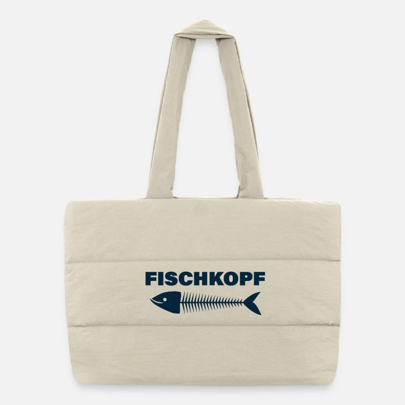 FISCHKOPF Puffer-Einkaufstasche