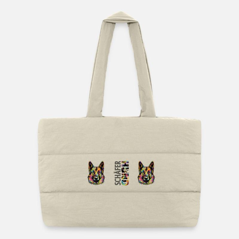 Chien de berger Sac shopping matelassé