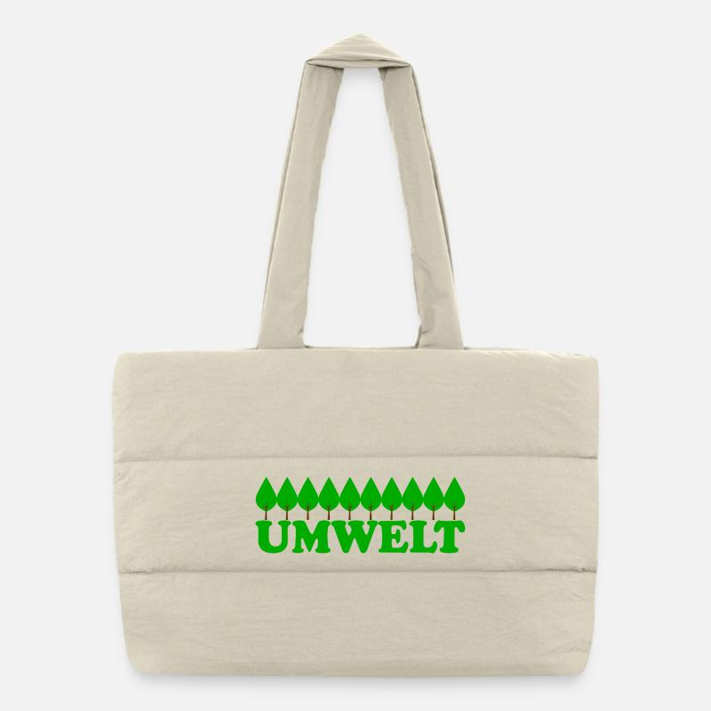 Environment Puffer Shopping Bag
