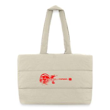Rock T-shirt - Puffer Shopping Bag - natural - Front