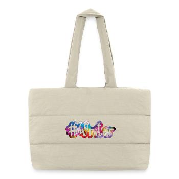 Writer, writer (coloured) - Puffer Shopping Bag - natural - Front